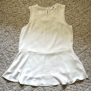 Uniqlo peplum sleeveless blouse